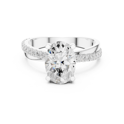 Mixed Shape Lab Grown Diamond Side Stone Ring