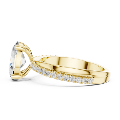 Mixed Shape Lab Grown Diamond Side Stone Ring