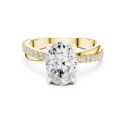 Mixed Shape Lab Grown Diamond Side Stone Ring
