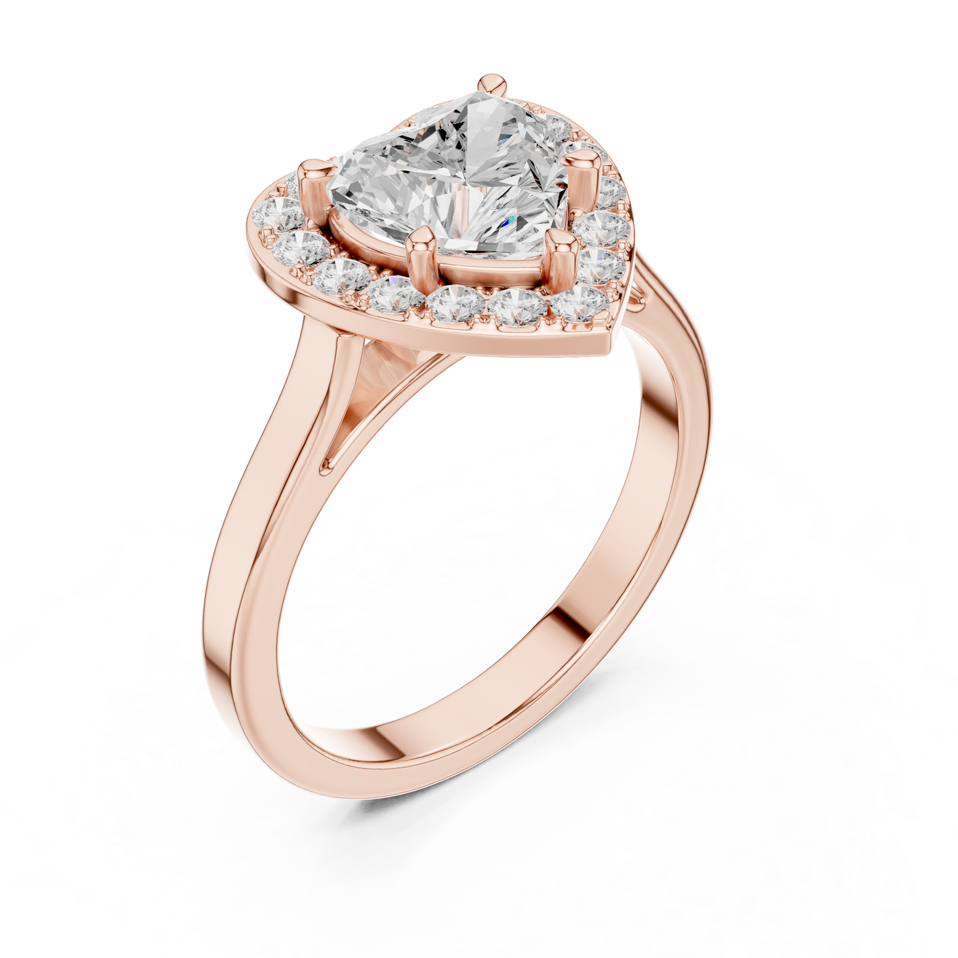 Mixed Shape Lab Grown Diamond Halo Ring
