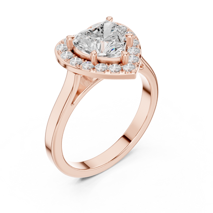 Mixed Shape Lab Grown Diamond Halo Ring