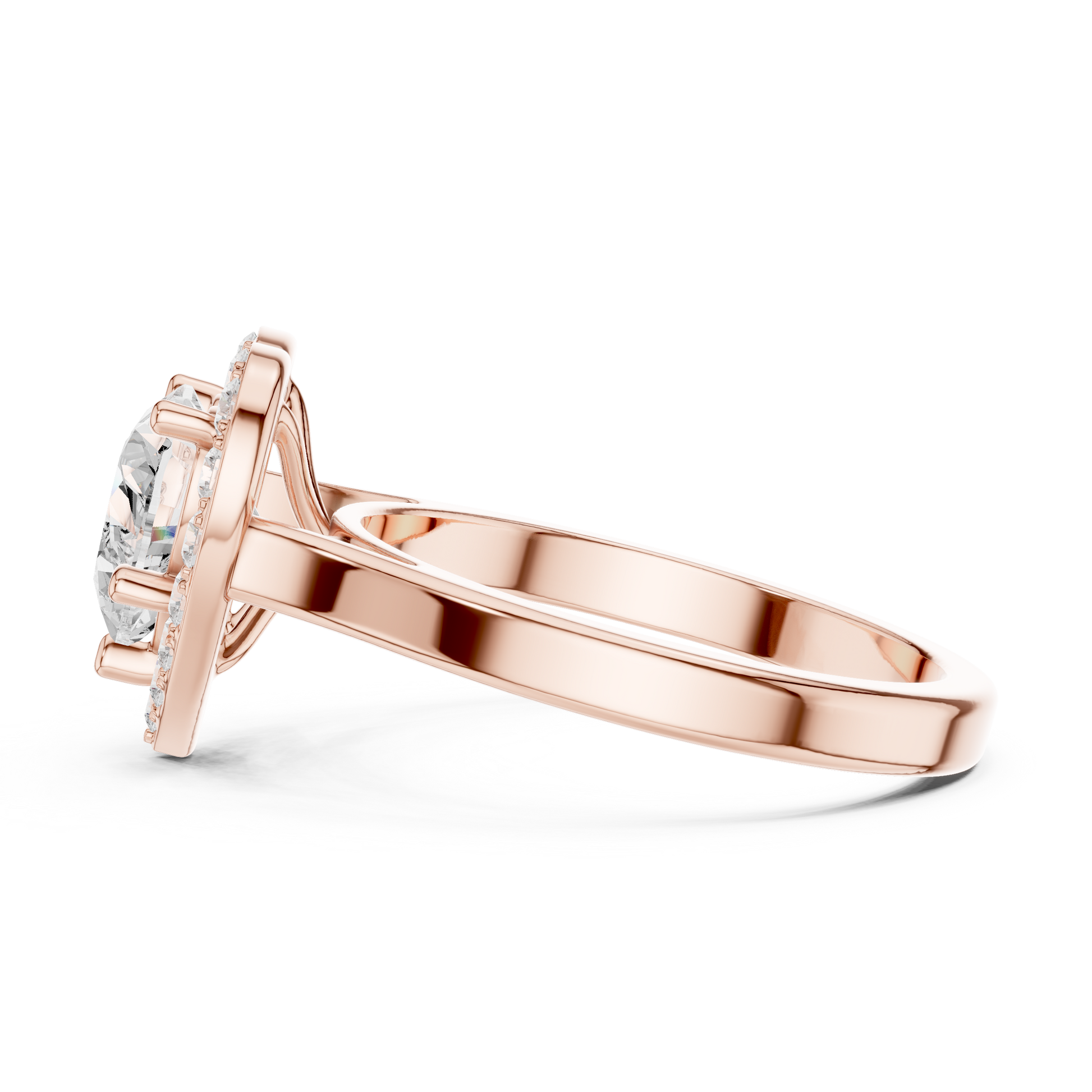 Mixed Shape Lab Grown Diamond Halo Ring