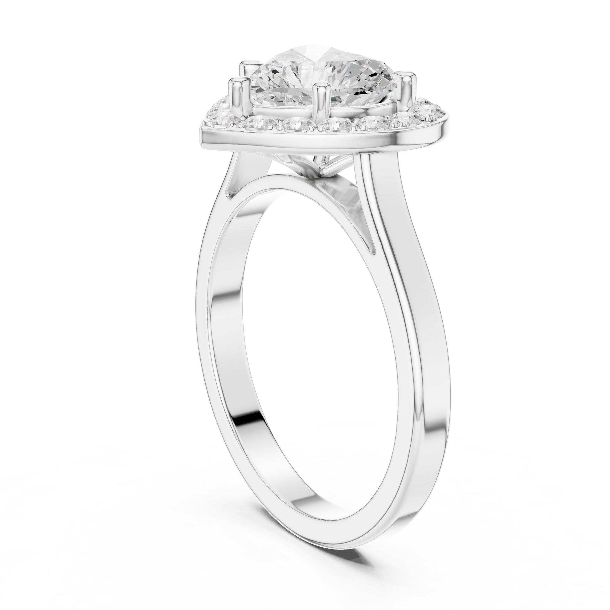 Mixed Shape Lab Grown Diamond Halo Ring