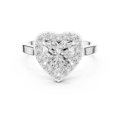 Mixed Shape Lab Grown Diamond Halo Ring
