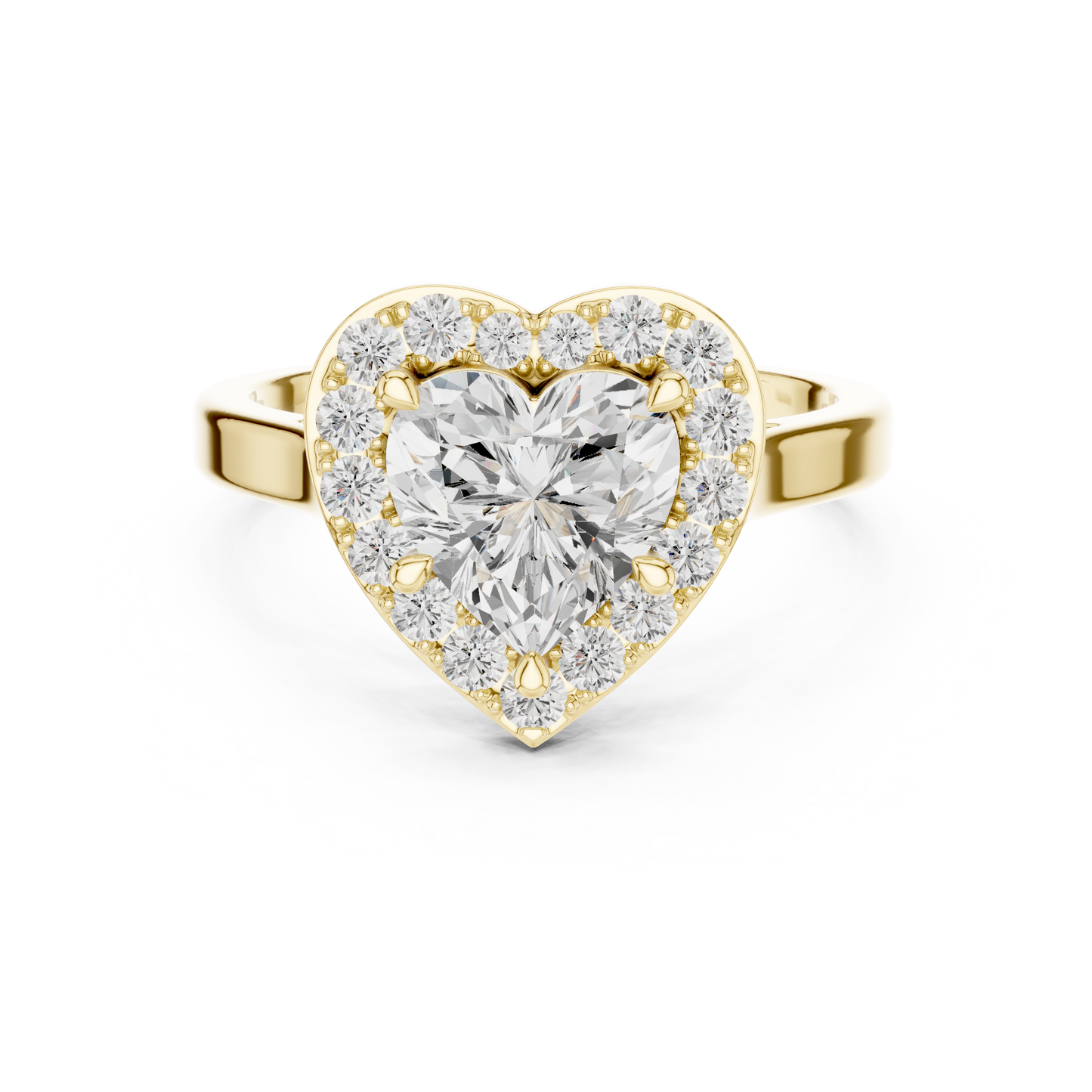 Mixed Shape Lab Grown Diamond Halo Ring