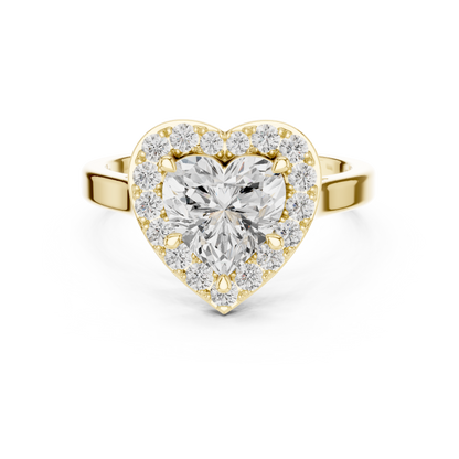 Mixed Shape Lab Grown Diamond Halo Ring