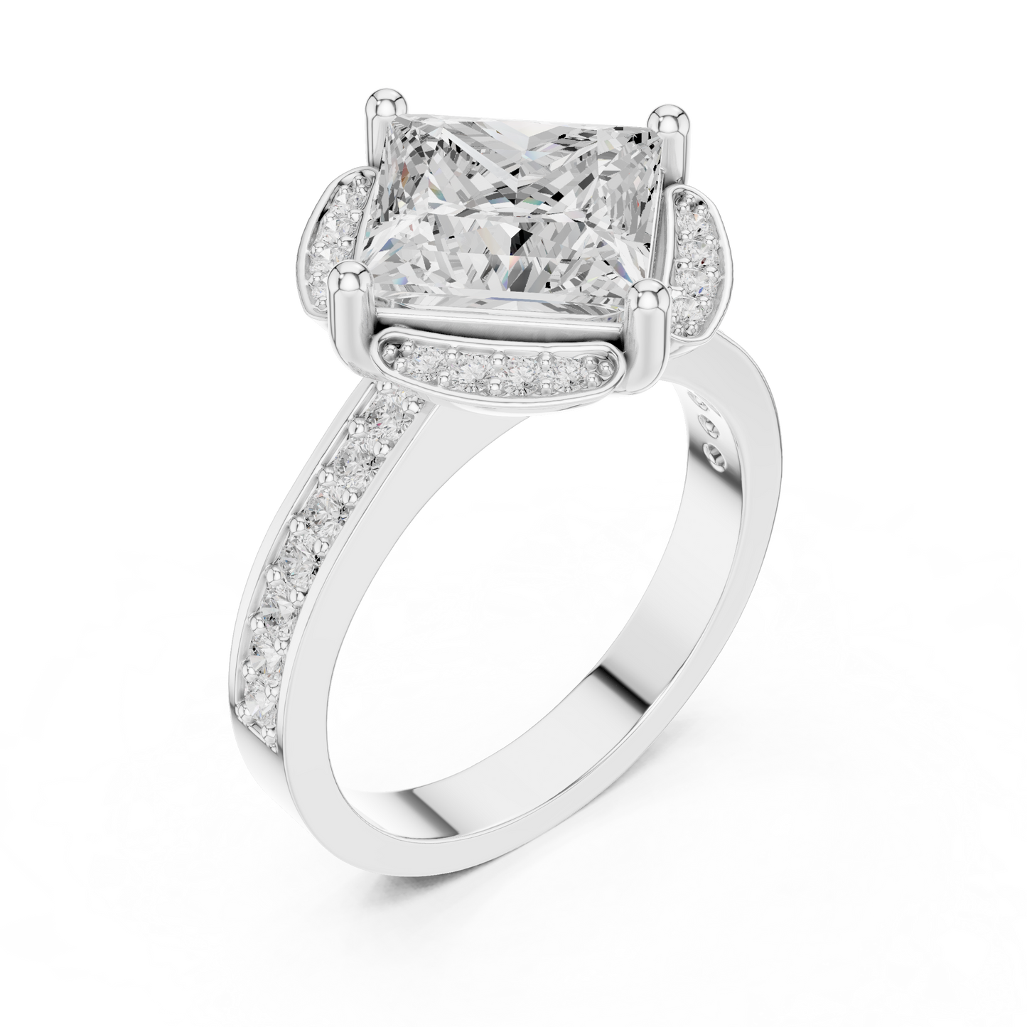 Mixed Shape Lab Grown Diamond Halo Ring