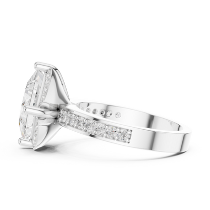 Mixed Shape Lab Grown Diamond Halo Ring