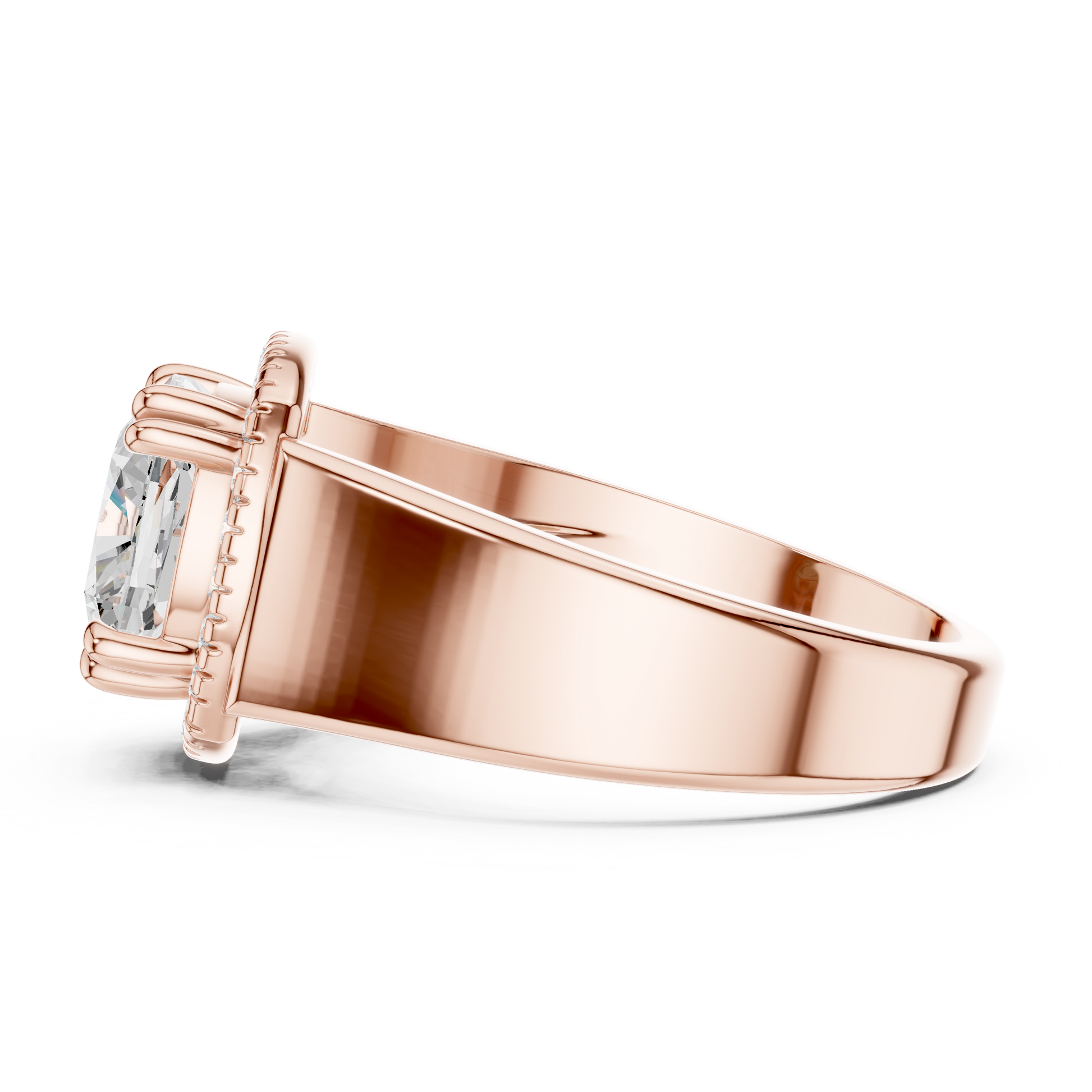 Round Halo Lab Grown Diamond Ring