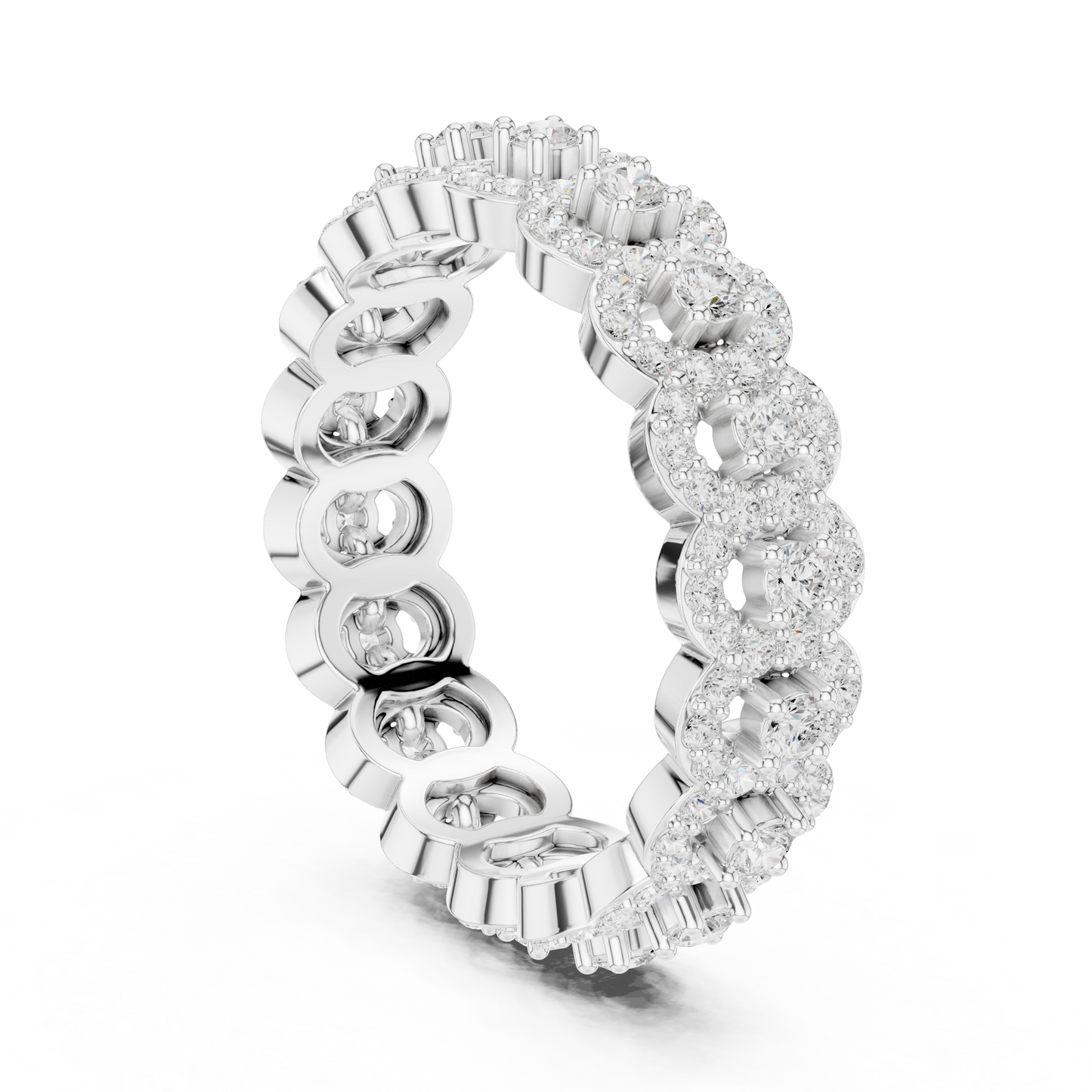 Mixed Shape Lab Grown Diamond Eternity Ring