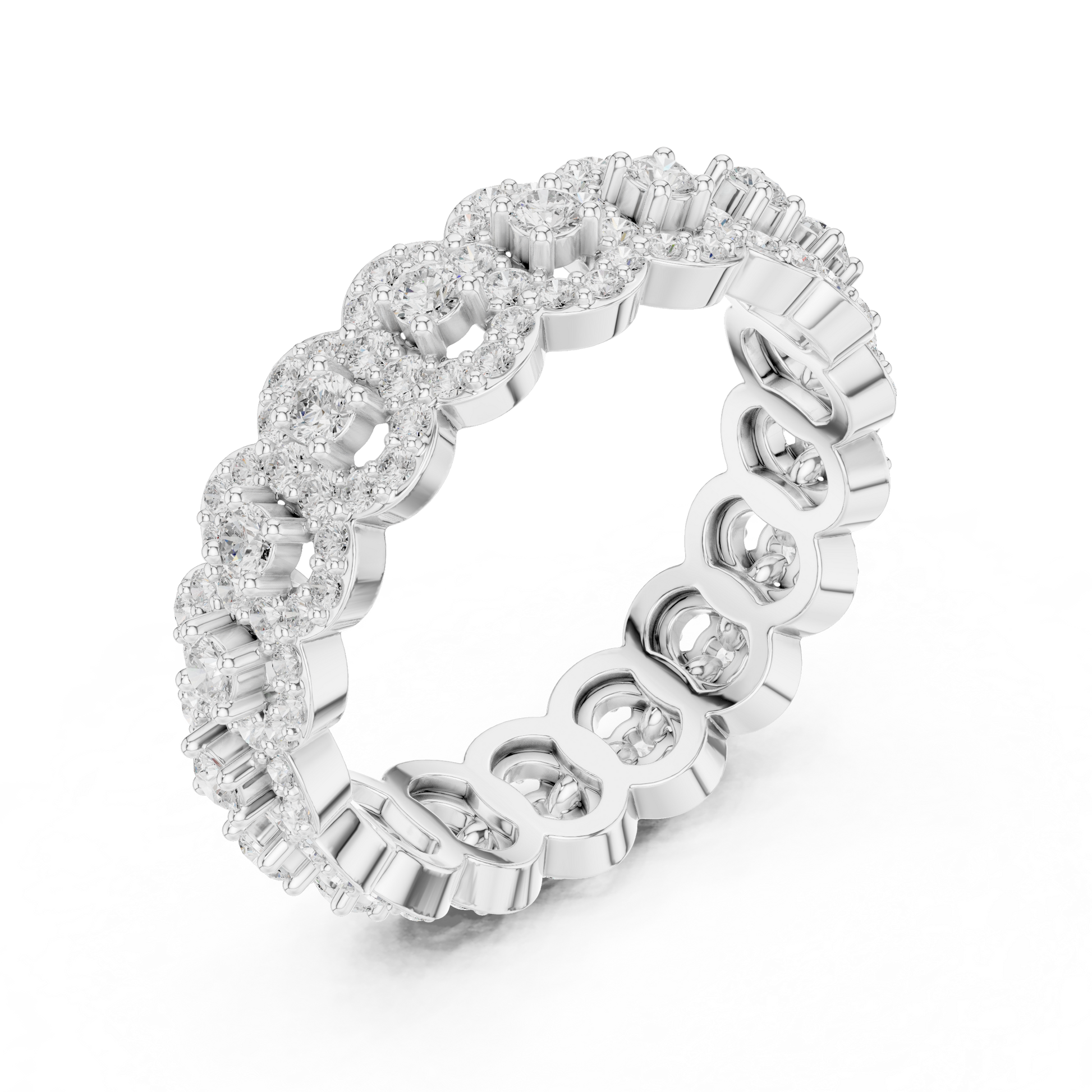 Mixed Shape Lab Grown Diamond Eternity Ring