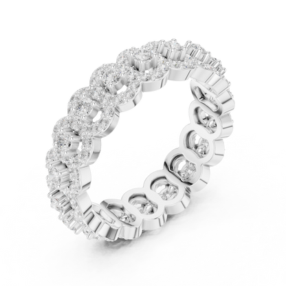 Mixed Shape Lab Grown Diamond Eternity Ring