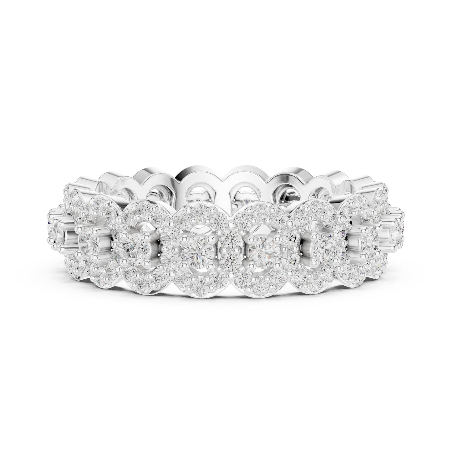Mixed Shape Lab Grown Diamond Eternity Ring