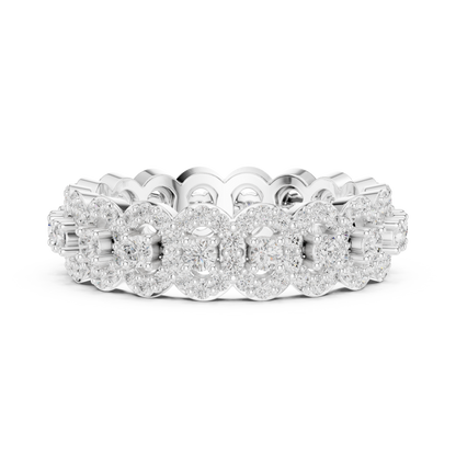 Mixed Shape Lab Grown Diamond Eternity Ring
