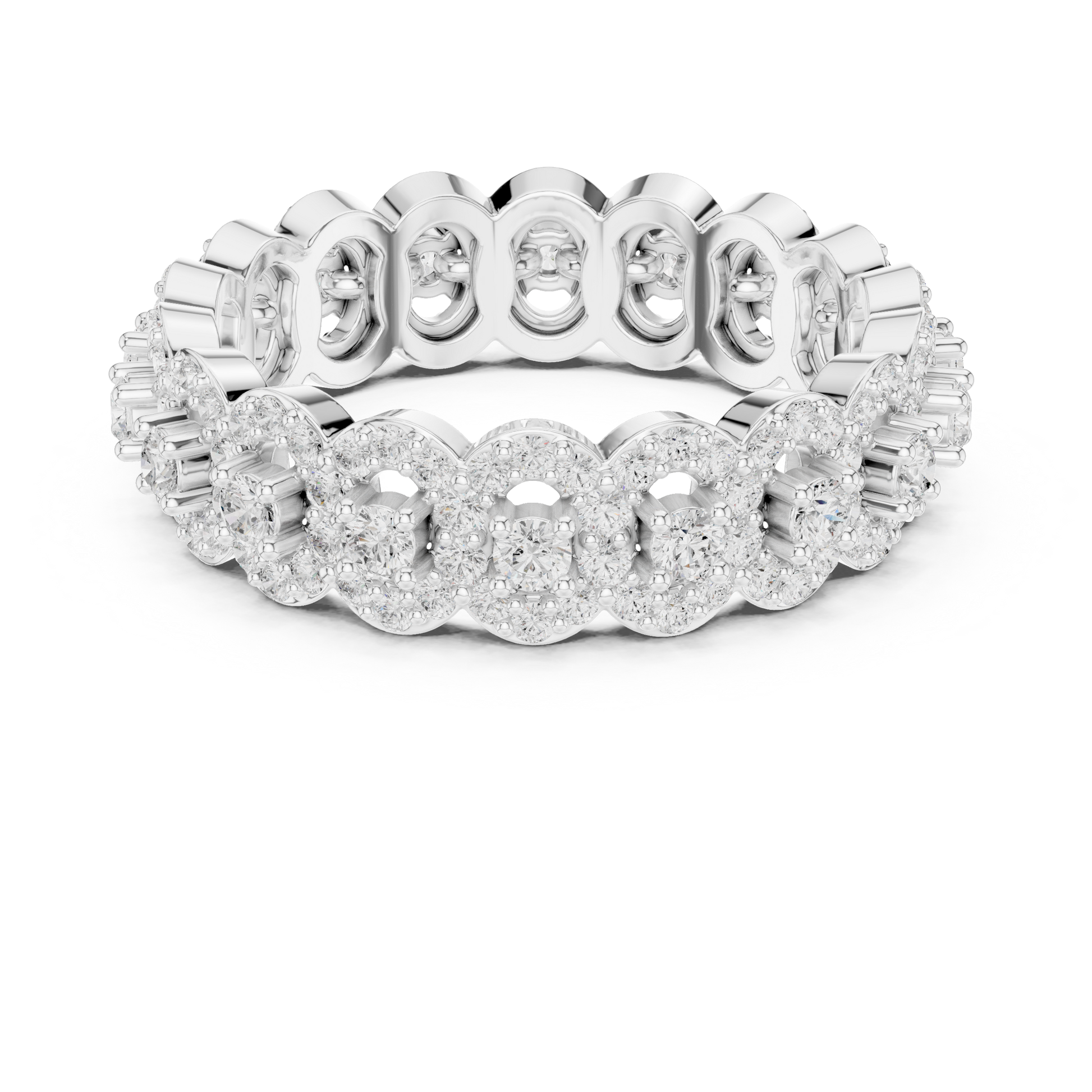 Mixed Shape Lab Grown Diamond Eternity Ring