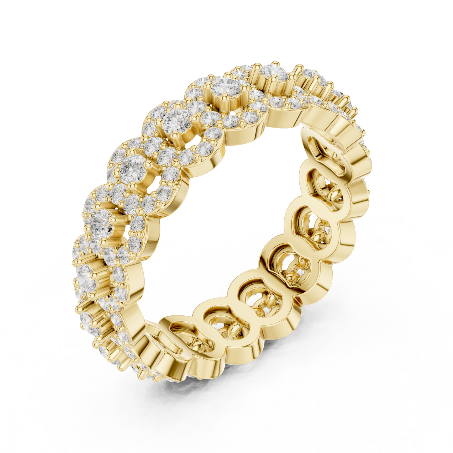 Mixed Shape Lab Grown Diamond Eternity Ring