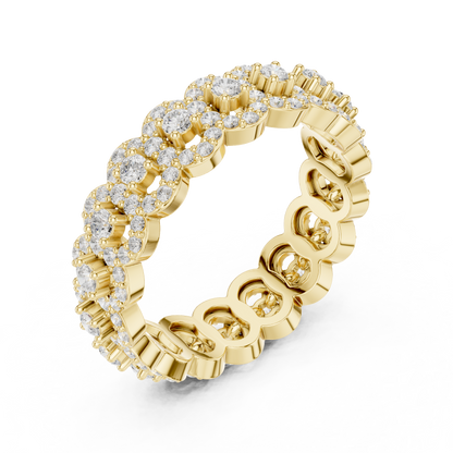 Mixed Shape Lab Grown Diamond Eternity Ring
