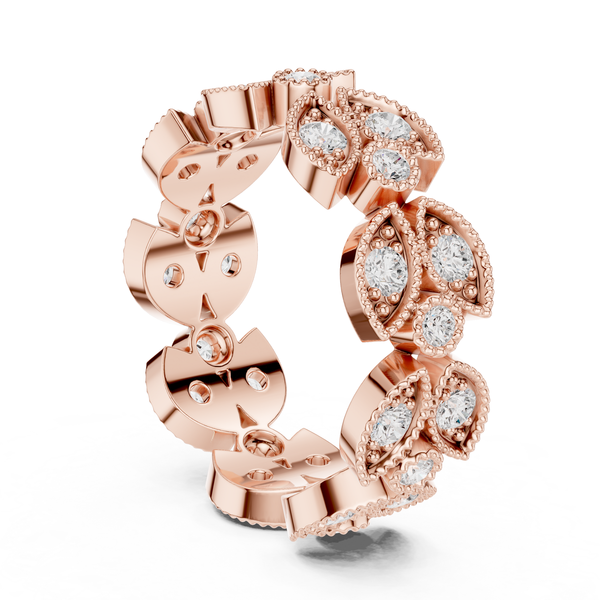 Mixed Shape Lab Grown Diamond Halo Ring