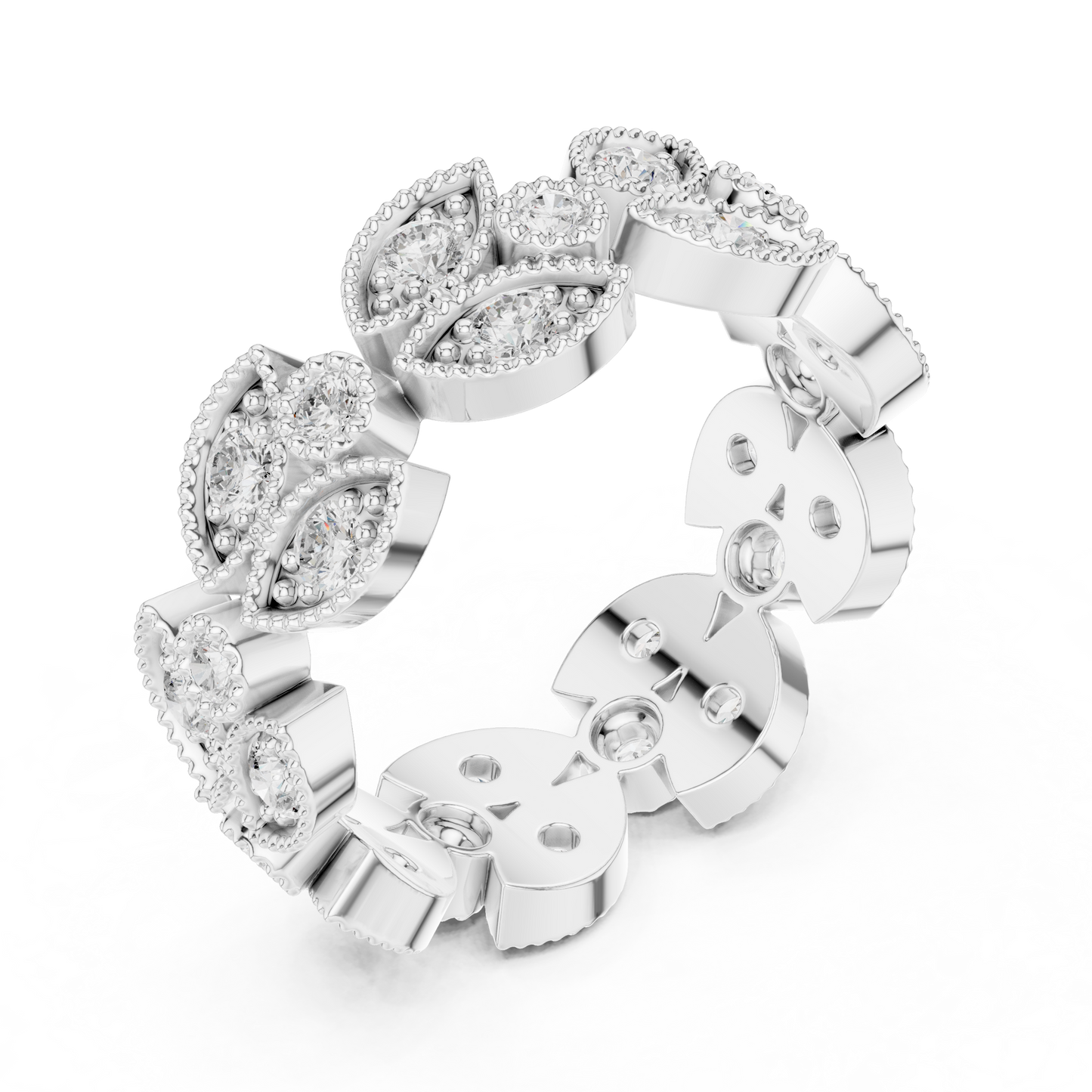 Mixed Shape Lab Grown Diamond Halo Ring