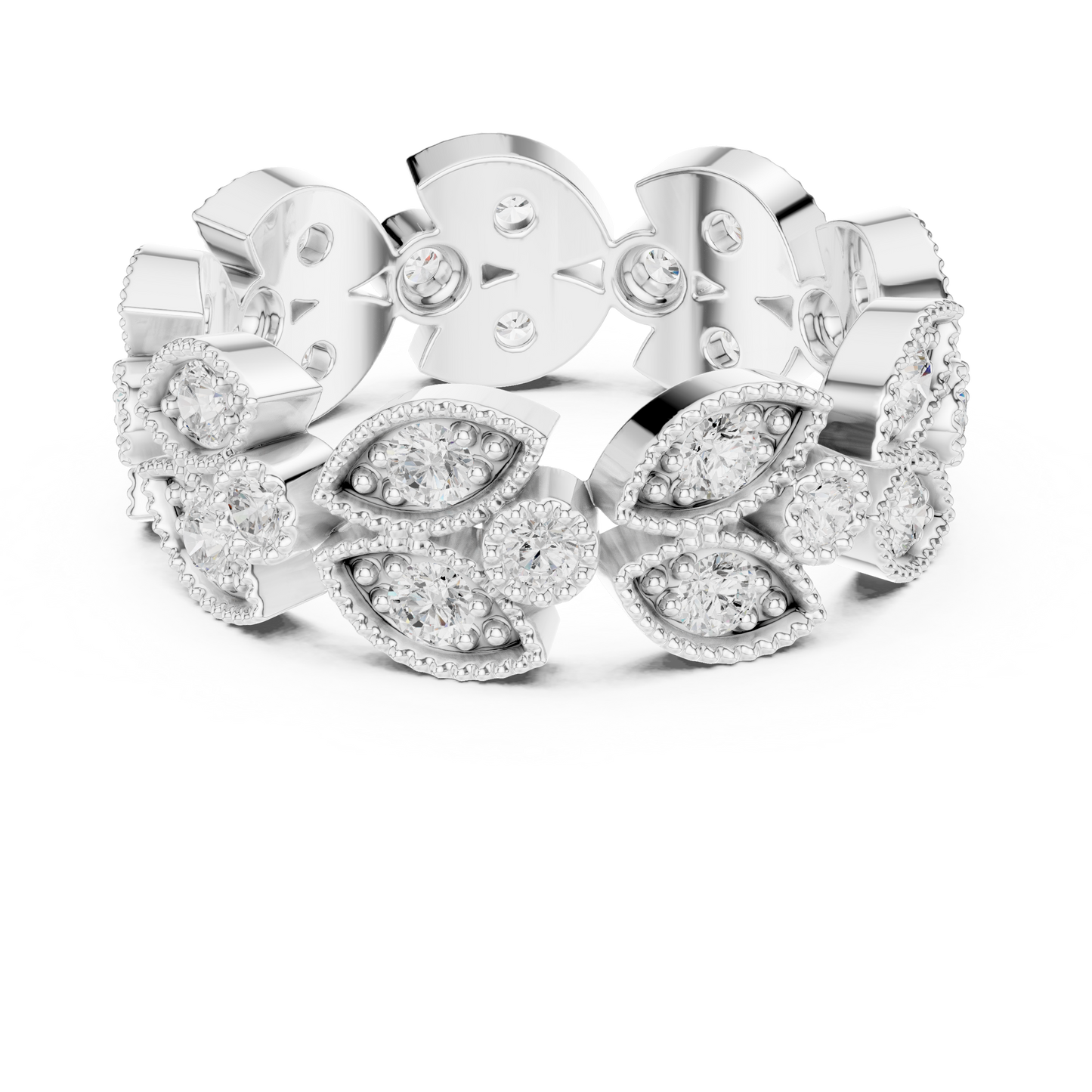 Mixed Shape Lab Grown Diamond Halo Ring