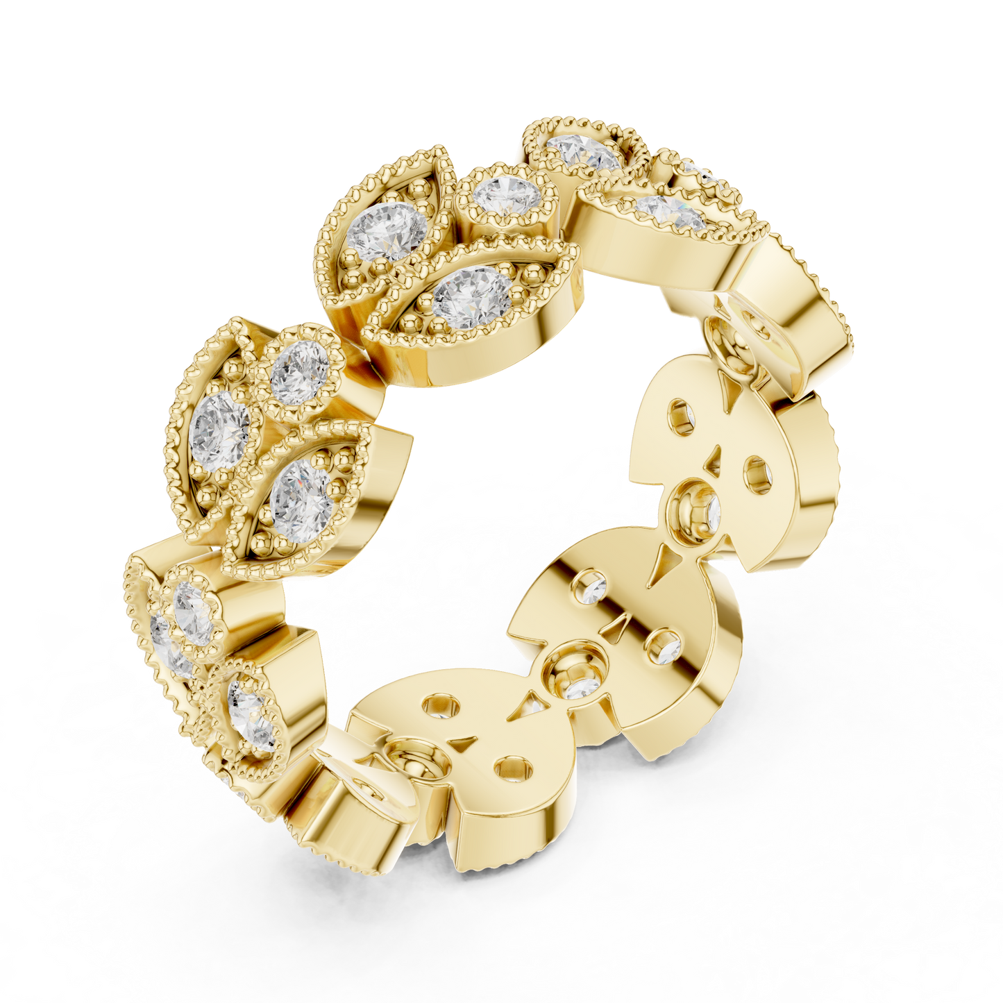 Mixed Shape Lab Grown Diamond Halo Ring