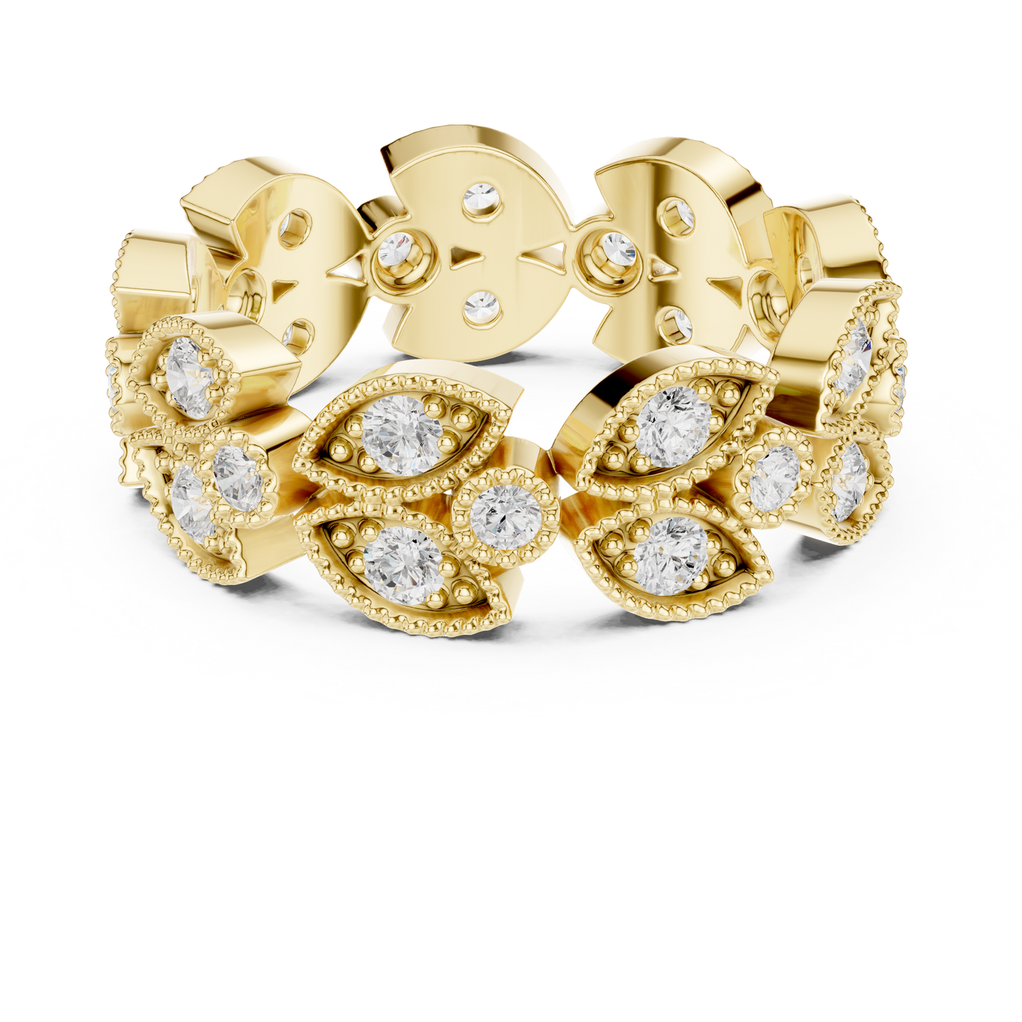 Mixed Shape Lab Grown Diamond Halo Ring