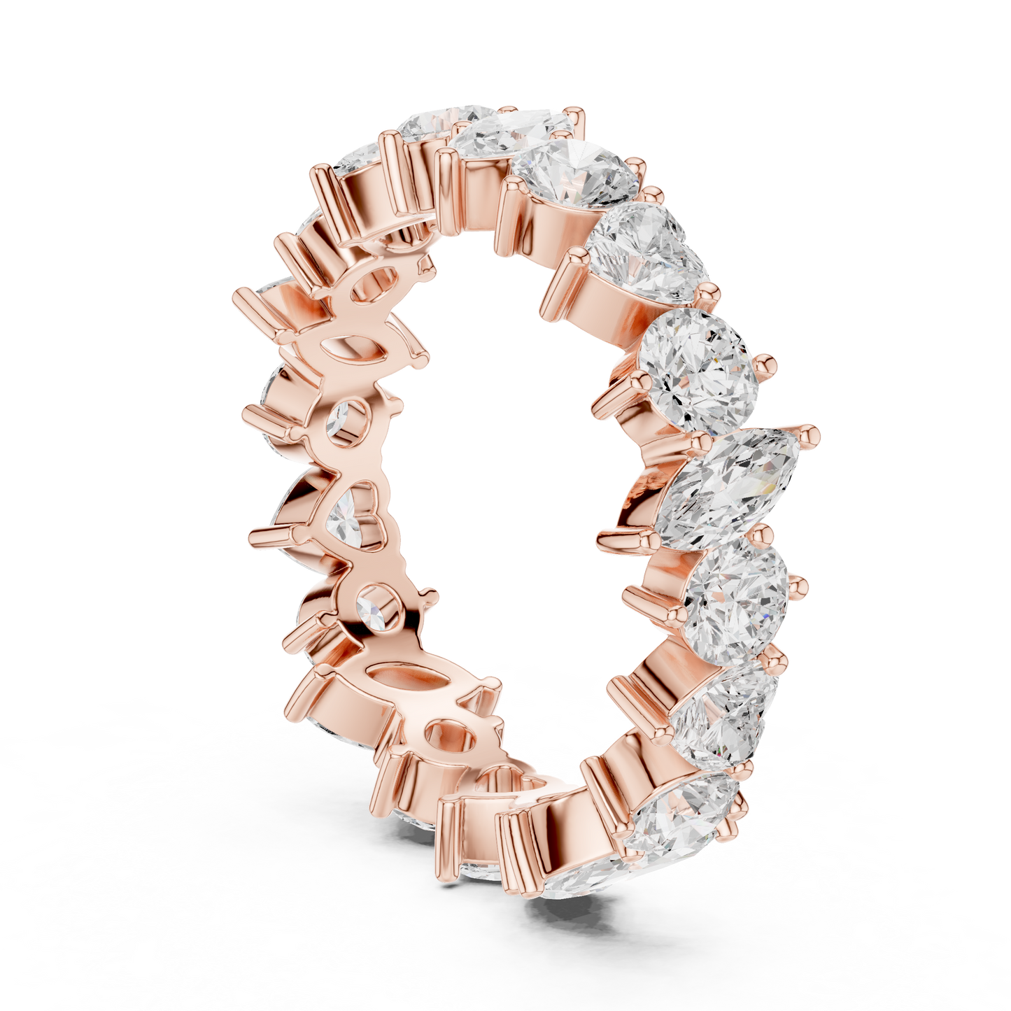 Mixed Shape Lab Grown Diamond Eternity Ring