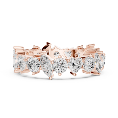 Mixed Shape Lab Grown Diamond Eternity Ring
