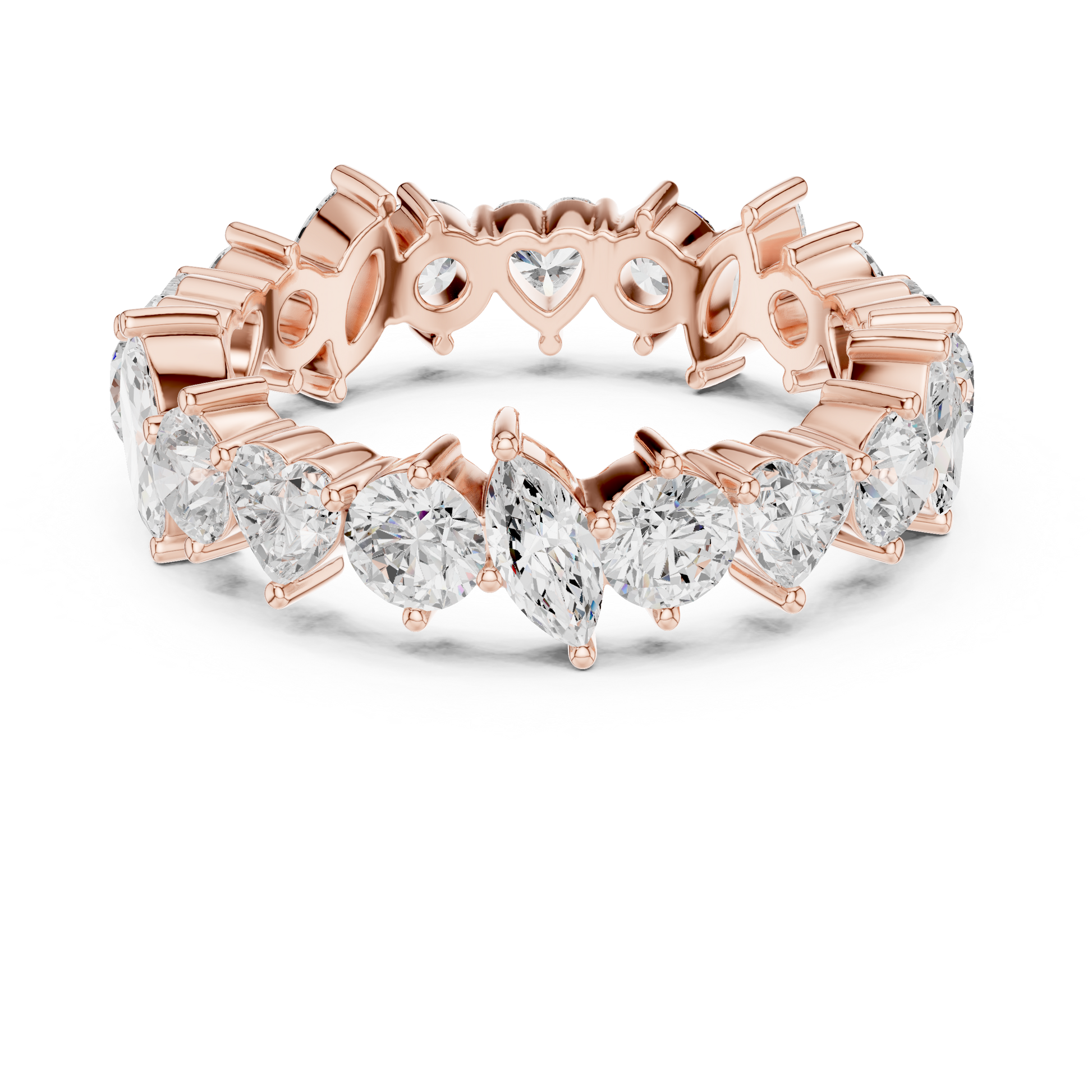 Mixed Shape Lab Grown Diamond Eternity Ring