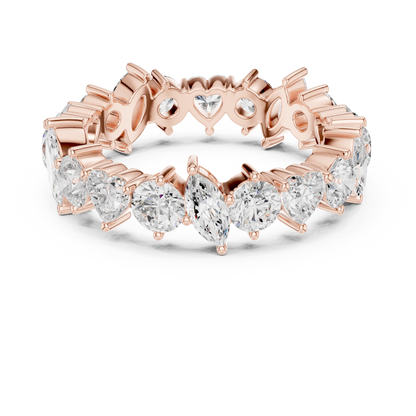 Mixed Shape Lab Grown Diamond Eternity Ring