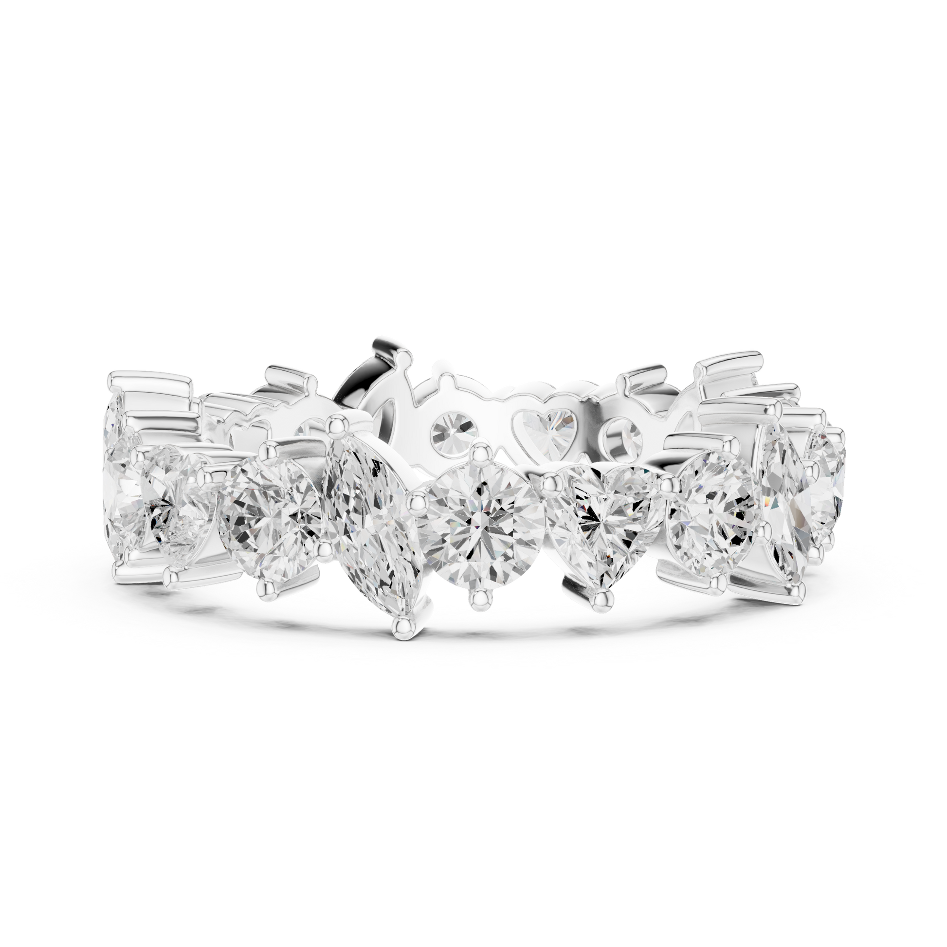 Mixed Shape Lab Grown Diamond Eternity Ring
