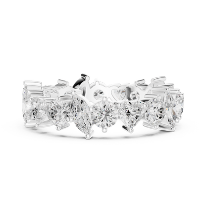 Mixed Shape Lab Grown Diamond Eternity Ring