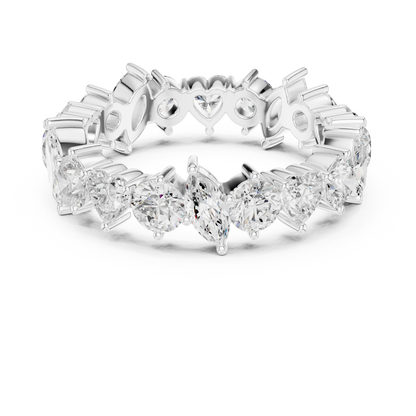 Mixed Shape Lab Grown Diamond Eternity Ring