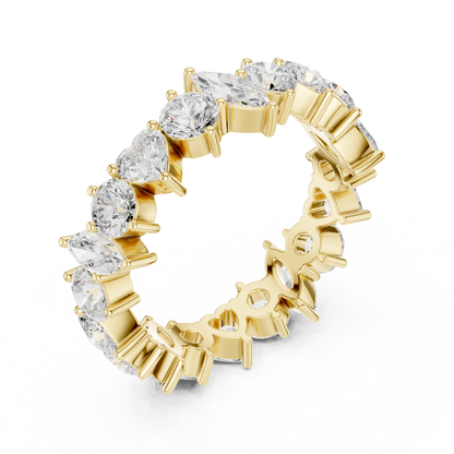Mixed Shape Lab Grown Diamond Eternity Ring