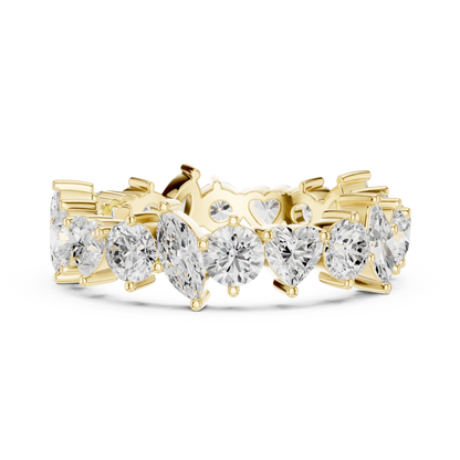 Mixed Shape Lab Grown Diamond Eternity Ring