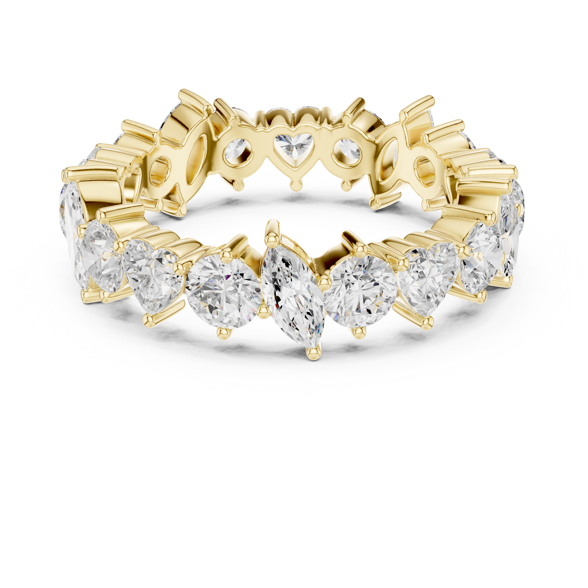 Mixed Shape Lab Grown Diamond Eternity Ring