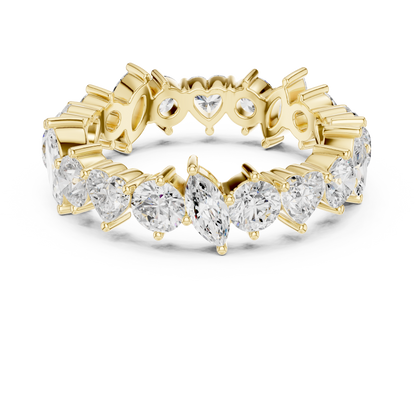 Mixed Shape Lab Grown Diamond Eternity Ring