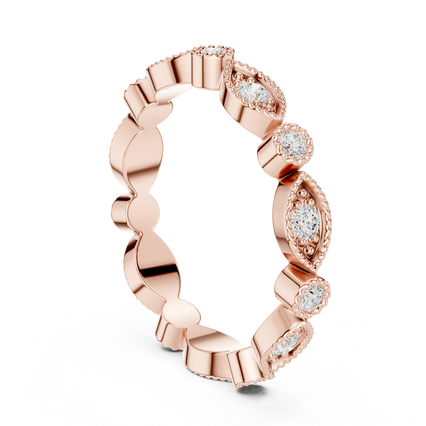 Mixed Shape Lab Grown Diamond Eternity Ring