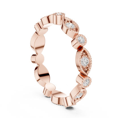 Mixed Shape Lab Grown Diamond Eternity Ring