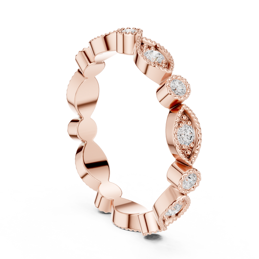 Mixed Shape Lab Grown Diamond Eternity Ring