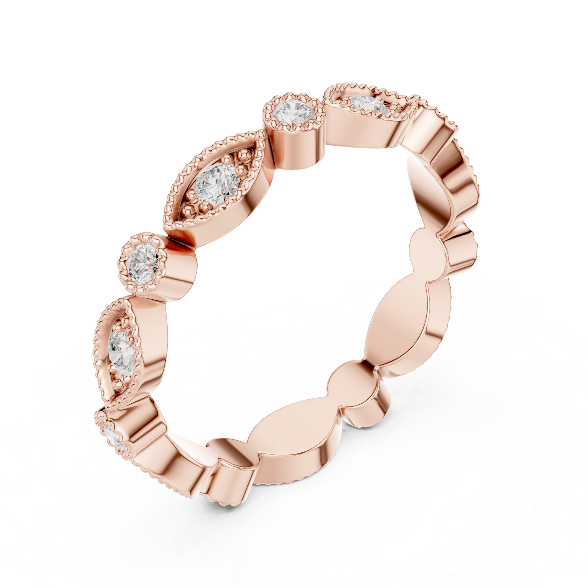 Mixed Shape Lab Grown Diamond Eternity Ring