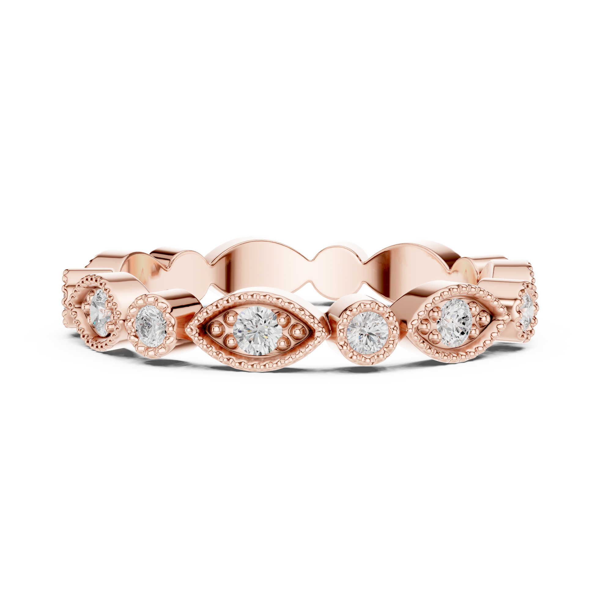 Mixed Shape Lab Grown Diamond Eternity Ring