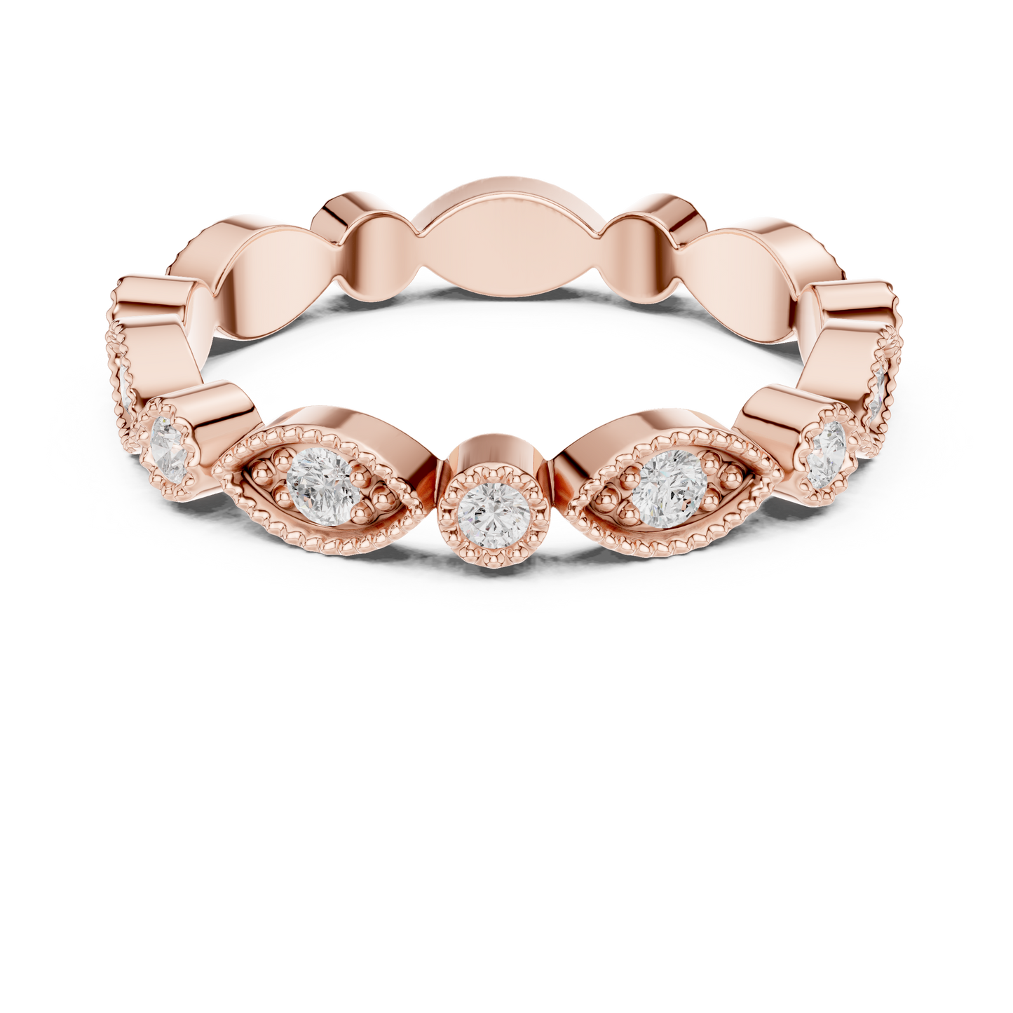 Mixed Shape Lab Grown Diamond Eternity Ring