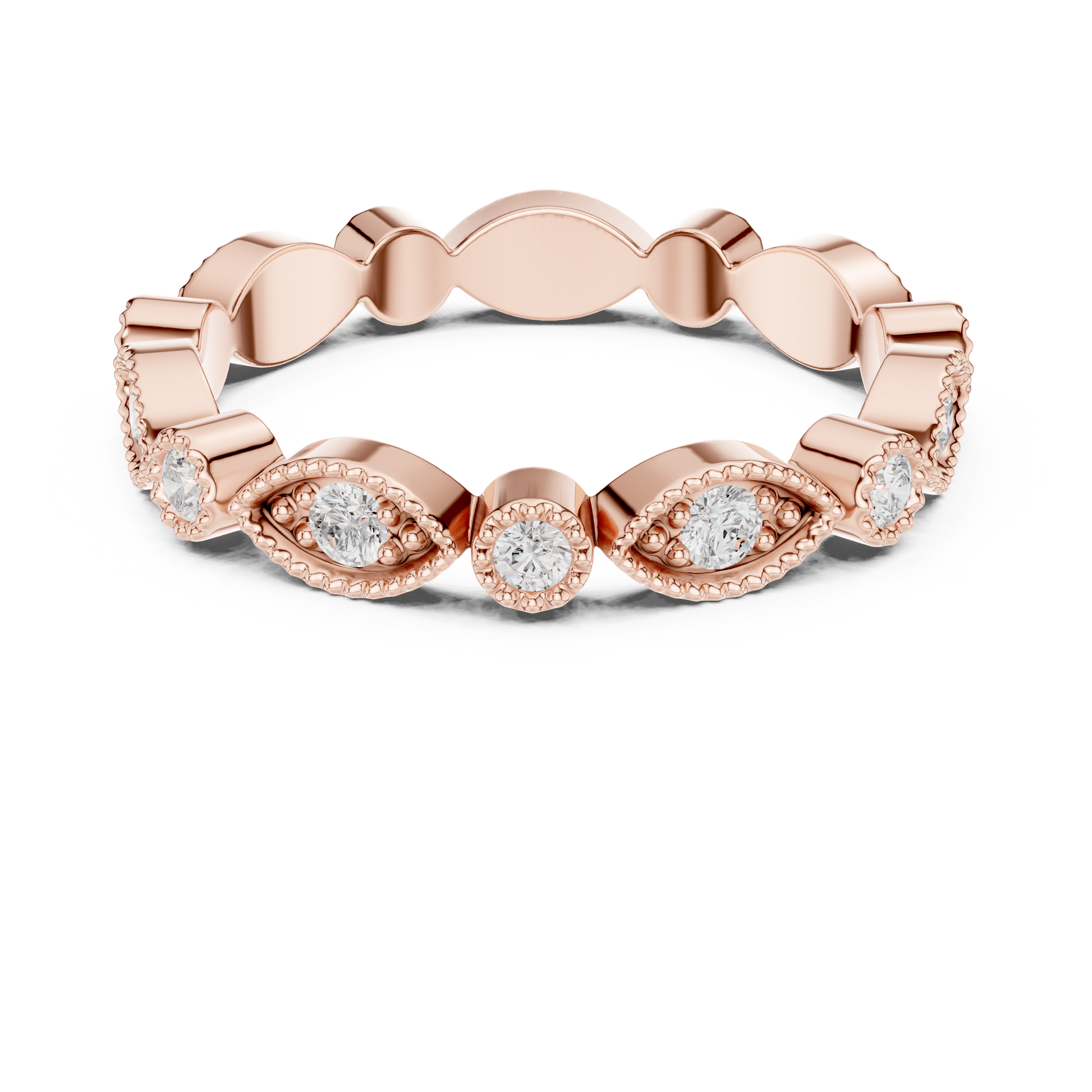Mixed Shape Lab Grown Diamond Eternity Ring