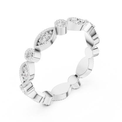 Mixed Shape Lab Grown Diamond Eternity Ring