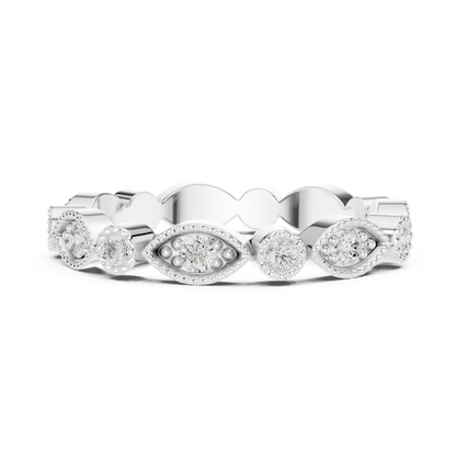 Mixed Shape Lab Grown Diamond Eternity Ring
