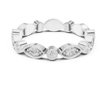 Mixed Shape Lab Grown Diamond Eternity Ring
