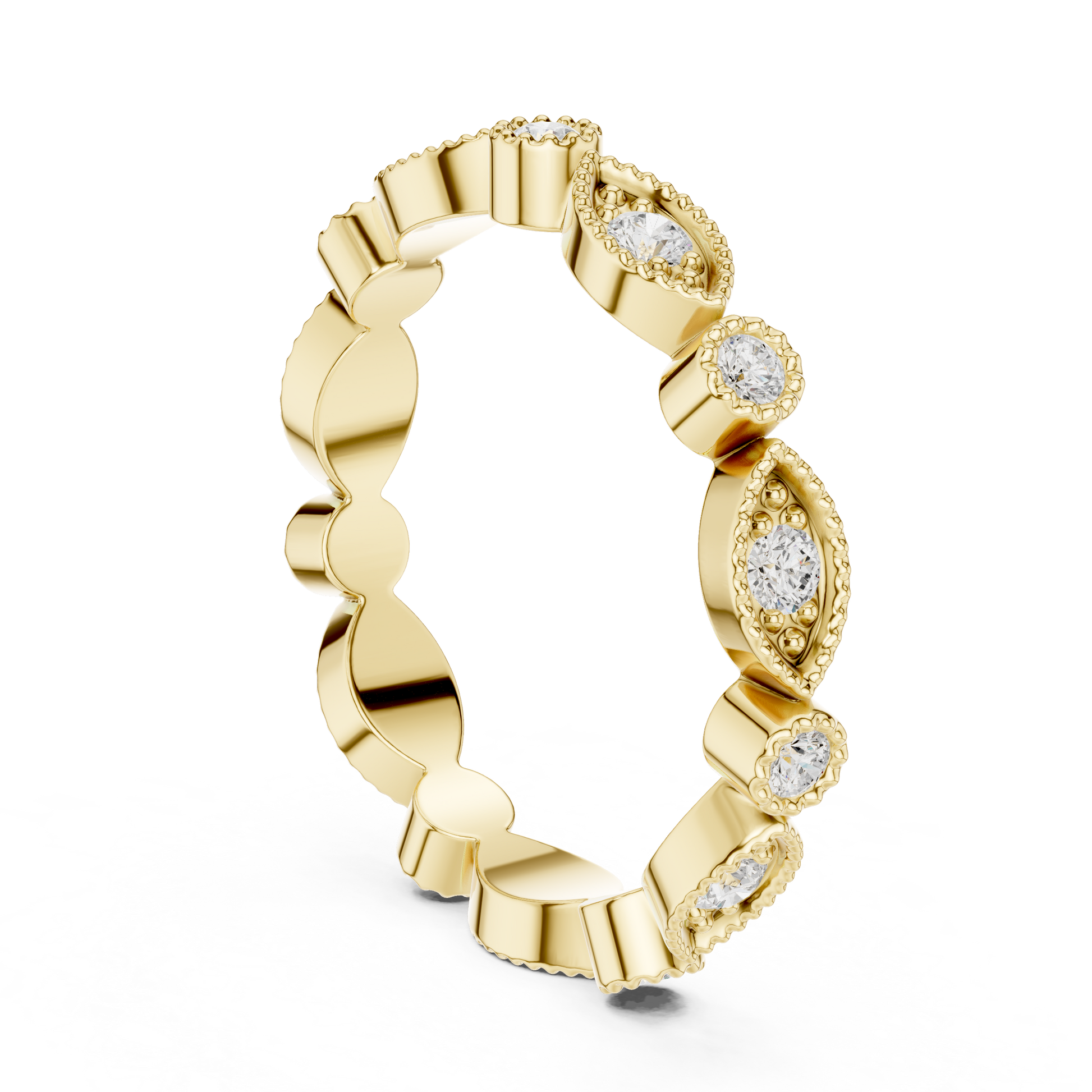 Mixed Shape Lab Grown Diamond Eternity Ring