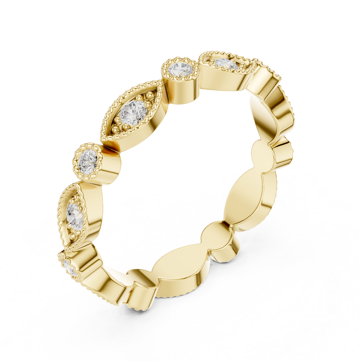Mixed Shape Lab Grown Diamond Eternity Ring