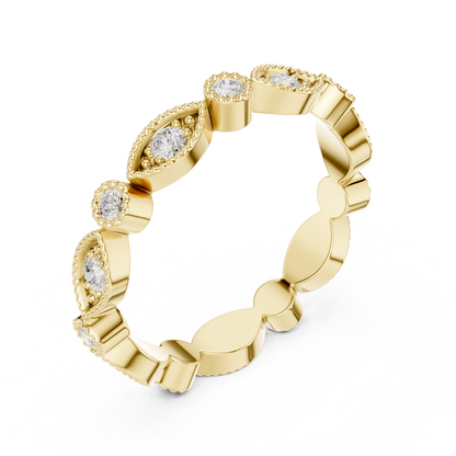 Mixed Shape Lab Grown Diamond Eternity Ring